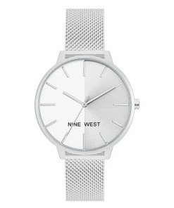 Nine West Women's Two Tone Mesh Watch Rose Gold Tone -Nine West Shop unnamed file 4188