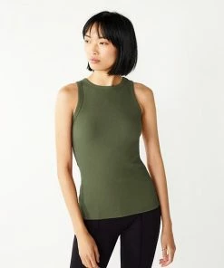 Women's Nine West Ribbed Tank Dusty Salt Heather -Nine West Shop unnamed file 419