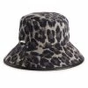 Women's Nine West Animal Print Corduroy Bucket Hat Camel