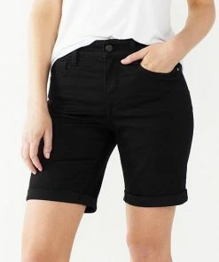 Petite Nine West Slimming Bermuda Jean Shorts Medium Wash 10 Petite Nine West Slimming Bermuda Jean Shorts Medium Wash -Nine West Shop unnamed file 4210