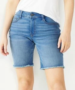 Petite Nine West Slimming Bermuda Jean Shorts Medium Wash 12 Petite Nine West Slimming Bermuda Jean Shorts Medium Wash -Nine West Shop unnamed file 4212