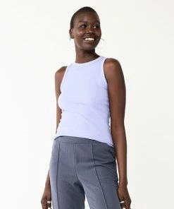 Women's Nine West Ribbed Tank Dusty Salt Heather -Nine West Shop unnamed file 424