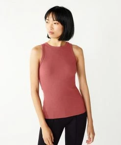 Women's Nine West Ribbed Tank Dusty Salt Heather -Nine West Shop unnamed file 426