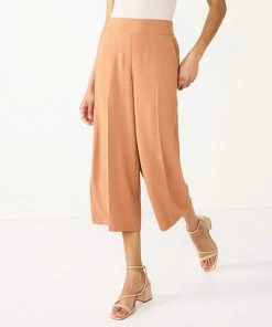 Petite Nine West High Rise Wide Leg Crop Pants Mineral Black -Nine West Shop unnamed file 4261