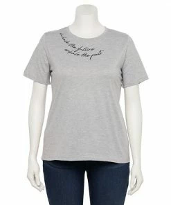 Plus Size Nine West Crewneck Graphic Tee Love -Nine West Shop unnamed file 4272