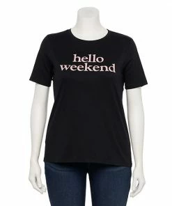 Plus Size Nine West Crewneck Graphic Tee Love -Nine West Shop unnamed file 4273