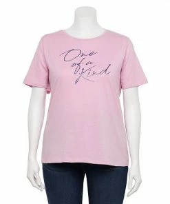 Plus Size Nine West Crewneck Graphic Tee Love -Nine West Shop unnamed file 4278