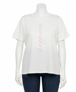 Plus Size Nine West Crewneck Graphic Tee Love -Nine West Shop unnamed file 4279