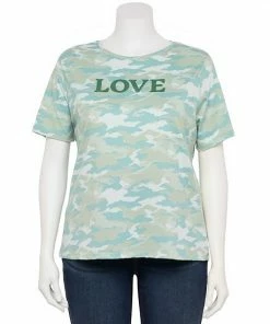 Plus Size Nine West Crewneck Graphic Tee Love -Nine West Shop unnamed file 4288