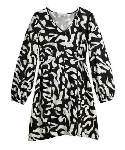 Women's Nine West Knot-Back Long Sleeve Dress Olive Landis -Nine West Shop unnamed file 429