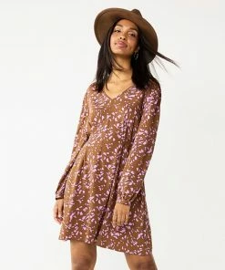 Women's Nine West Knot-Back Long Sleeve Dress Olive Landis -Nine West Shop unnamed file 430