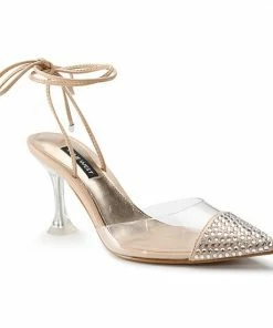 Nine West Haina Women's Ankle Wrap Rhinestone High Heels Grey -Nine West Shop unnamed file 4322