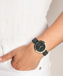 Nine West Women's Tan Faux Leather Strap Watch With Two Tone Case -Nine West Shop unnamed file 4353