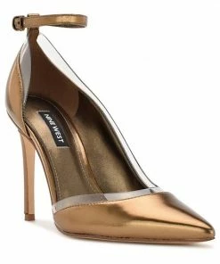 Nine West Freze Women's D'Orsay Heels Bronze Clear -Nine West Shop unnamed file 4377