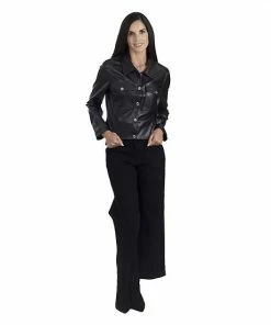 Women's Nine West Faux-Leather Trucker Shacket -Nine West Shop unnamed file 4408