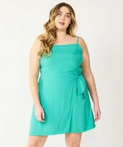 Plus Size Nine West Gathered Side-Tie Sheath Dress Reef -Nine West Shop unnamed file 4432