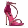 Nine West Lavern Women's Strappy Rhinestone Dress Sandals Black Black