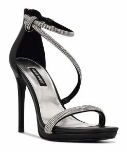 Nine West Lavern Women's Strappy Rhinestone Dress Sandals Black Black 14 Nine West Lavern Women's Strappy Rhinestone Dress Sandals Black Black -Nine West Shop unnamed file 4456