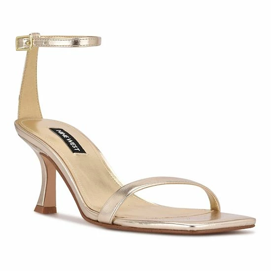 Nine West Ripe Women's Heeled Dress Sandals Gold 3 Nine West Ripe Women's Heeled Dress Sandals Gold - Image 3