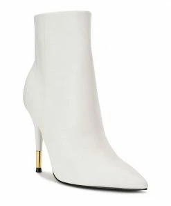 Nine West Bolana Women's Leather Ankle Boots White Leather 11 Nine West Bolana Women's Leather Ankle Boots White Leather -Nine West Shop unnamed file 4508