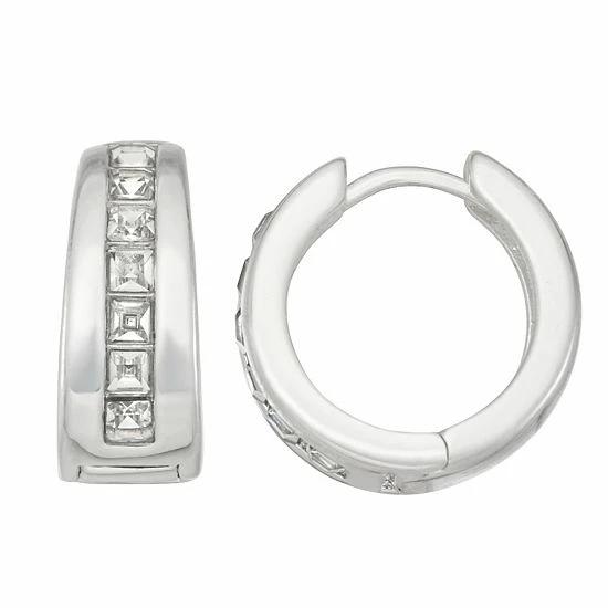 Nine West Stone Huggie Earrings 1 Nine West Stone Huggie Earrings