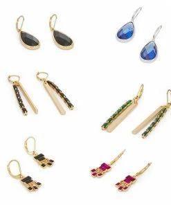 Nine West Gold Tone Green Layered Linear Earrings -Nine West Shop unnamed file 4625