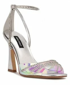 Nine West Klass Women's Heeled Sandals Clear Gold -Nine West Shop unnamed file 4632