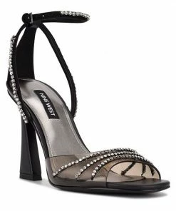 Nine West Klass Women's Heeled Sandals Clear Gold -Nine West Shop unnamed file 4633