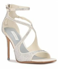 Nine West Tulah Women's Rhinestone Dress Sandals