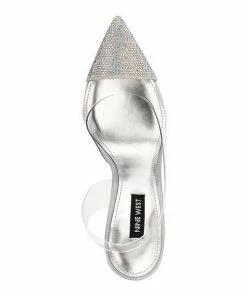 Nine West Francin Women's Heels Clear Silver -Nine West Shop unnamed file 4687