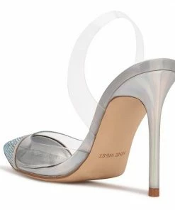 Nine West Francin Women's Heels Clear Silver -Nine West Shop unnamed file 4688