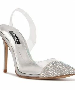 Nine West Francin Women's Heels Clear Silver -Nine West Shop unnamed file 4689
