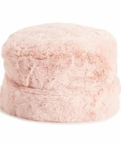 Women's Nine West Faux Fur Cuffed Cloche Hat Blush -Nine West Shop unnamed file 4712