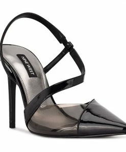 Nine West Floria Women's Dress Heels Black Patent Multi -Nine West Shop unnamed file 4720