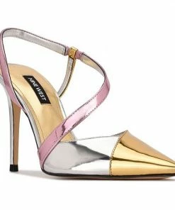 Nine West Floria Women's Dress Heels Black Patent Multi -Nine West Shop unnamed file 4721