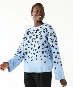 Women's Nine West Patterned Crewneck Sweater Pink Zebra Stripe -Nine West Shop unnamed file 478