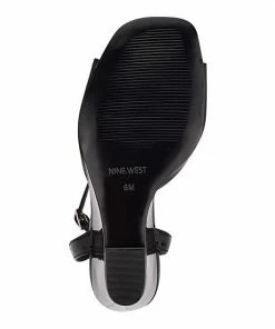 Nine West Nevr Women's Wedge Sandals Black Patent -Nine West Shop unnamed file 4780