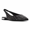 Nine West Lucee Women's Rhinestone Flats Black