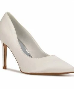 Nine West Ezra 07 Women's Pointed Toe Pumps Ivory Satin -Nine West Shop unnamed file 4795