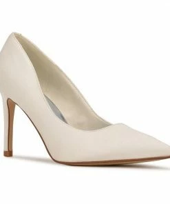 Nine West Ezra 07 Women's Pointed Toe Pumps Ivory Satin -Nine West Shop unnamed file 4796