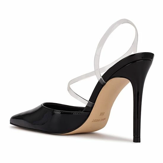 Nine West Fames 03 Women's Slingback Pumps Silver Clear 5 Nine West Fames 03 Women's Slingback Pumps Silver Clear - Image 5