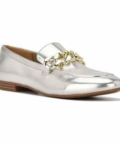 Nine West Chain Women's Loafers Silver -Nine West Shop unnamed file 4834