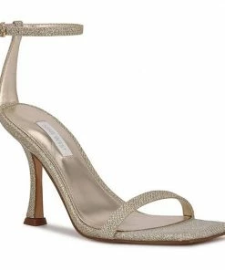 Nine West Yess Women's Dress Sandals Gold Glitter -Nine West Shop unnamed file 4840