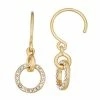 Nine West Circle Drop Threader Earrings