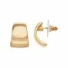 Nine West Gold-Tone Smooth Button Earrings