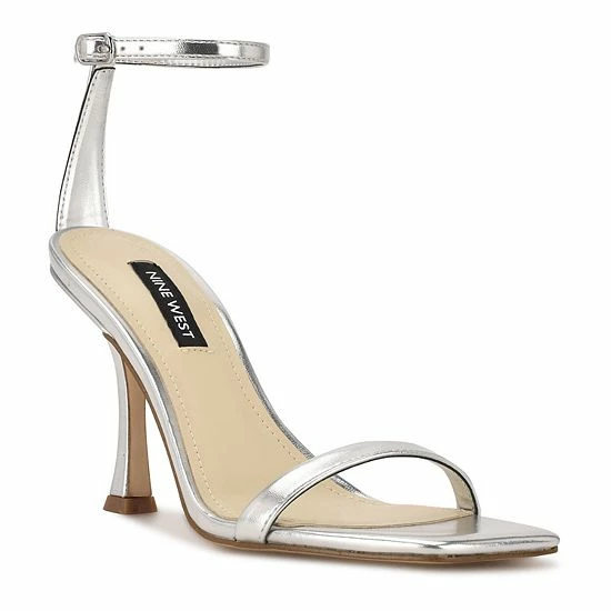 Nine West Yess Women's Ankle Strap Dress Sandals Black Glitter 7 Nine West Yess Women's Ankle Strap Dress Sandals Black Glitter - Image 7