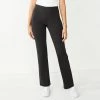 Women's Nine West Tummy-Control Ponte Bootcut Pants Charcoal Herringbone