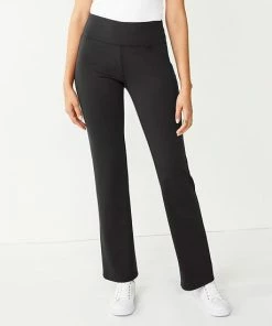 Women's Nine West Tummy-Control Ponte Bootcut Pants Charcoal Herringbone