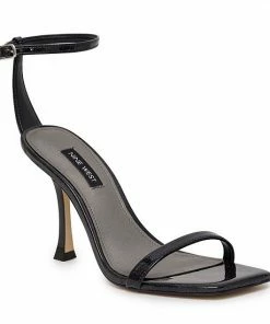 Nine West Yess Women's Ankle Strap Dress Sandals Black Glitter 15 Nine West Yess Women's Ankle Strap Dress Sandals Black Glitter -Nine West Shop unnamed file 4890
