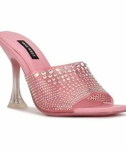 Nine West Ziptip Women's Dress Sandals Silver Shimmer -Nine West Shop unnamed file 4897